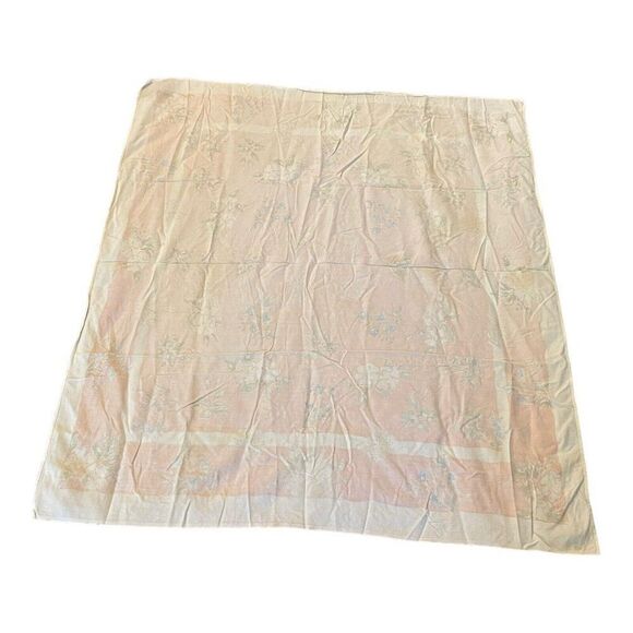 Tea Towel Extra Large Floral Spring Pink White Blue Vintage Retro Cottage Core - Picture 5 of 5